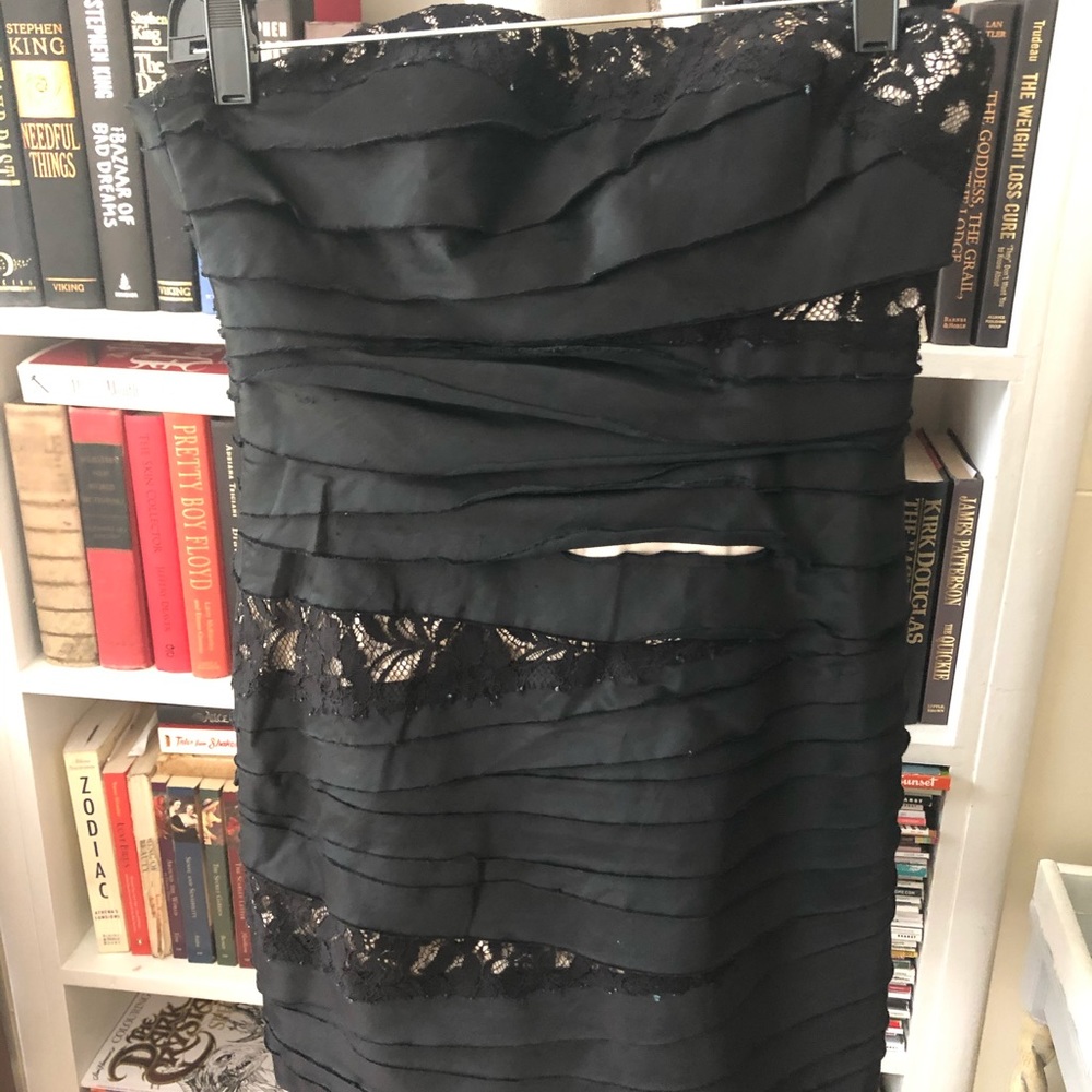 Bebe size small black mini dress